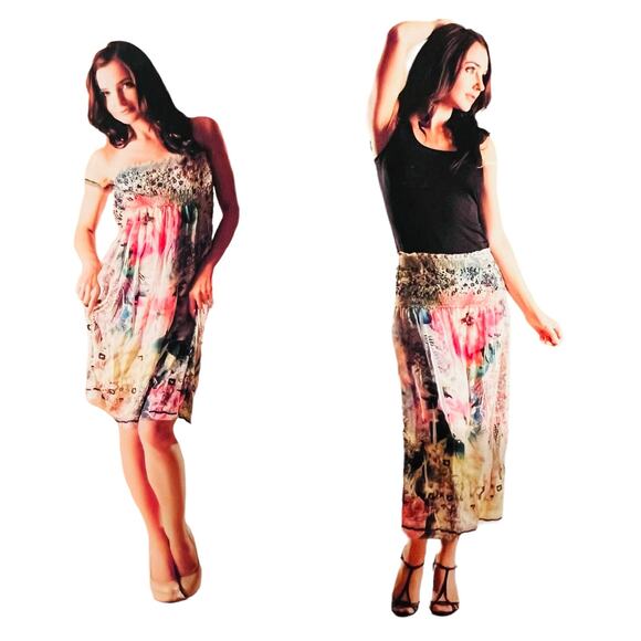 Lapis Dresses & Skirts - Lapis Convertible Skirt Dress One Size NWT Multicolored